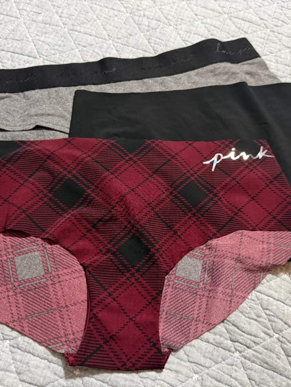 PINK Victoria's Secret Lot of 3 Hipster Panties Size Large NWT